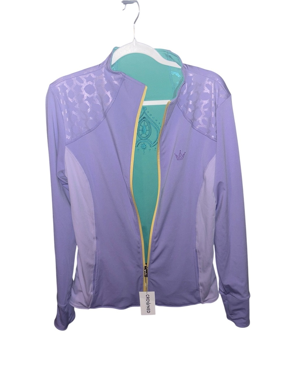 Crowned Athletic Lilac Arabian Nights Full-Zip Jacket NWT XL - Picture 7 of 16